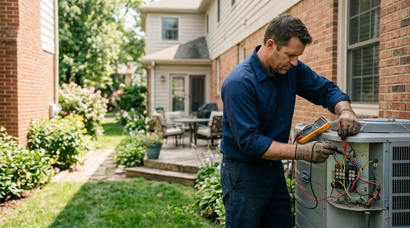 HVAC technician working near Byron, IL